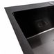 Мийка для кухні із нержавіючої сталі прямокутна PLATINUM Handmade PVD HSB 650x450x230мм матова 1мм чорна із сифоном PLS-A37021 5 з 6