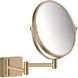 Косметическое зеркало HANSGROHE AddStoris 41791140 круглое подвесное металлическое бронза 1 из 2