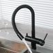 Змішувач для кухні із краном для фільтрованої води GAPPO чорний латунь G4398-36 6 з 8
