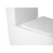 Унитаз-компакт напольный безободковый белый Q-TAP Jay сиденье микролифт выпуск в стену QT07222176W 7 из 10