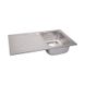 Мийка на кухню сталева прямокутна APELL 500мм x 860мм мікротекстура 0.6мм із сифоном VE861ILAC 4 з 8