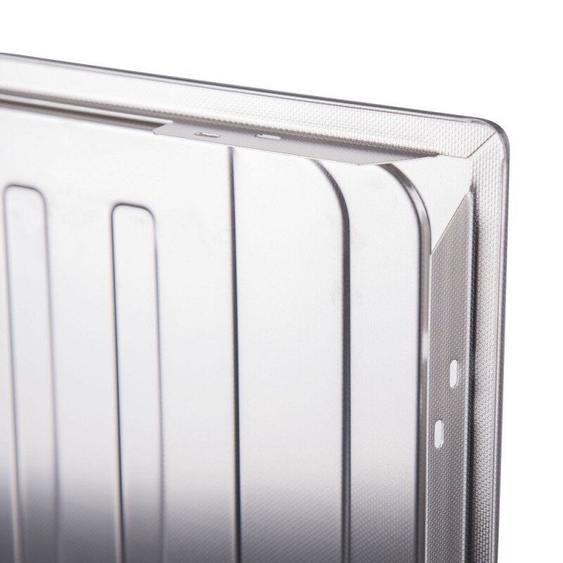Мийка на кухню сталева прямокутна APELL 500мм x 860мм мікротекстура 0.6мм із сифоном VE861ILAC