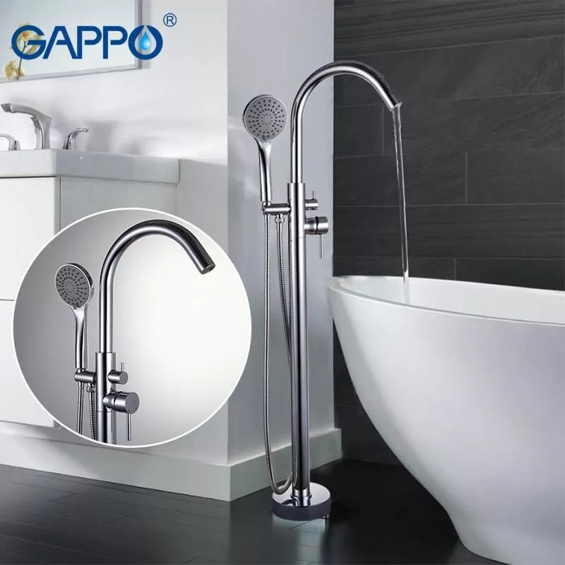 Змішувач для ванної підлоговий GAPPO хром латунь G3098
