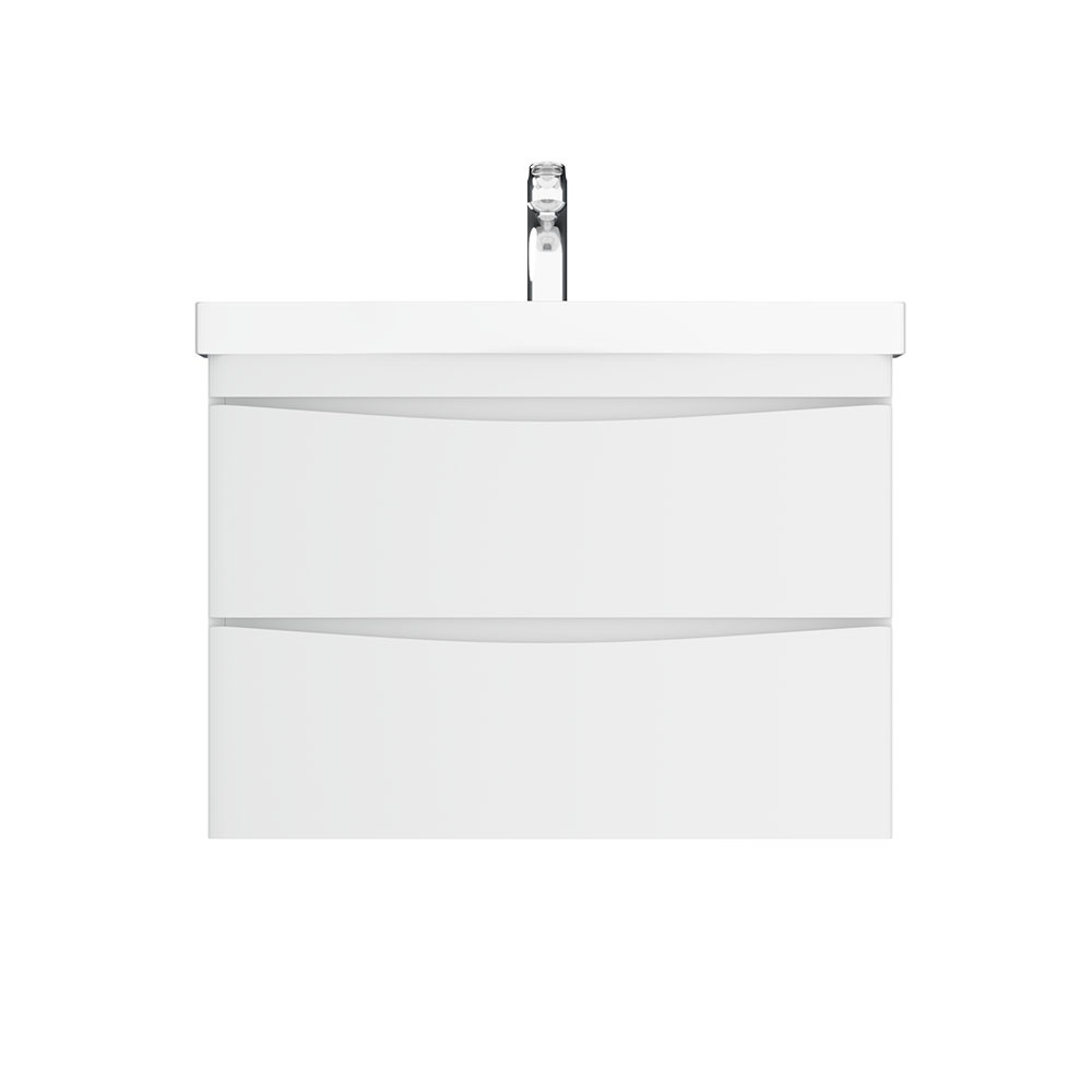 Тумбочка із умивальником для ванної AM.PM Like 80x65x49см підвісна білий M80-FHX0802-WC0802-38
