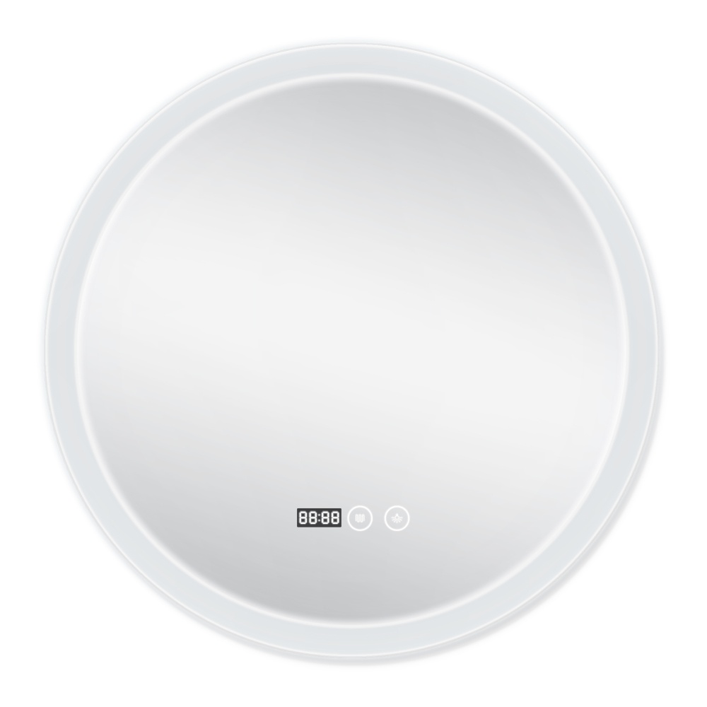 Зеркало круглое для ванны Q-TAP Mideya 59x59см c подсветкой сенсорное включение антизапотевание QT2078F807W