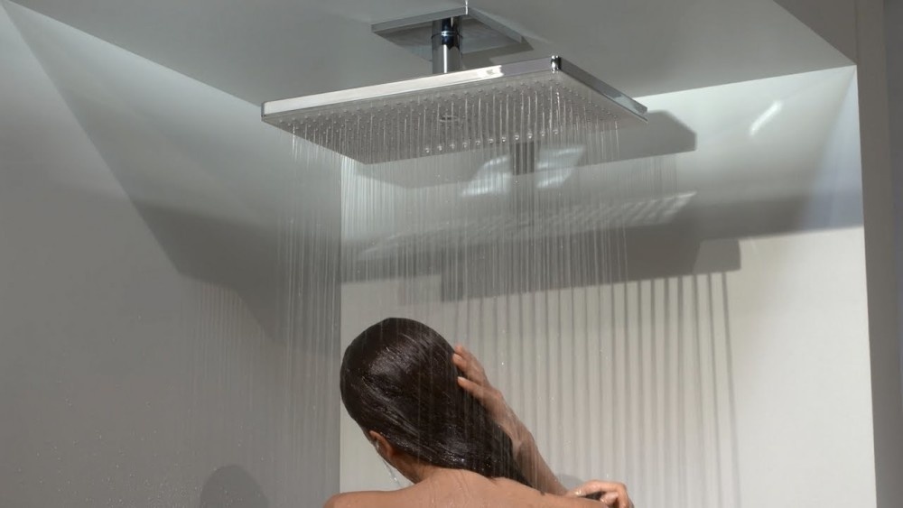 Верхний душ с кронштейном HANSGROHE Rainmaker Select 466x270мм латунный хром 24002400
