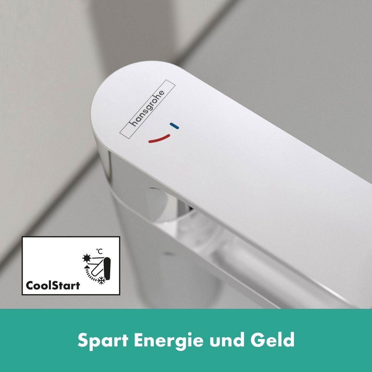 Змішувач для умивальника одноважільний HANSGROHE Rebris E EcoSmart+ хром латунь з донним клапаном 72589000
