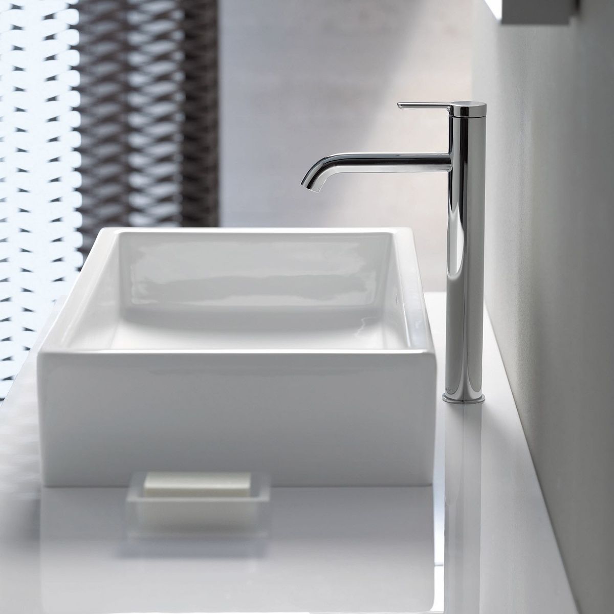 Умивальник накладний DURAVIT Vero Air 600x380x145мм прямокутний білий 2351600000