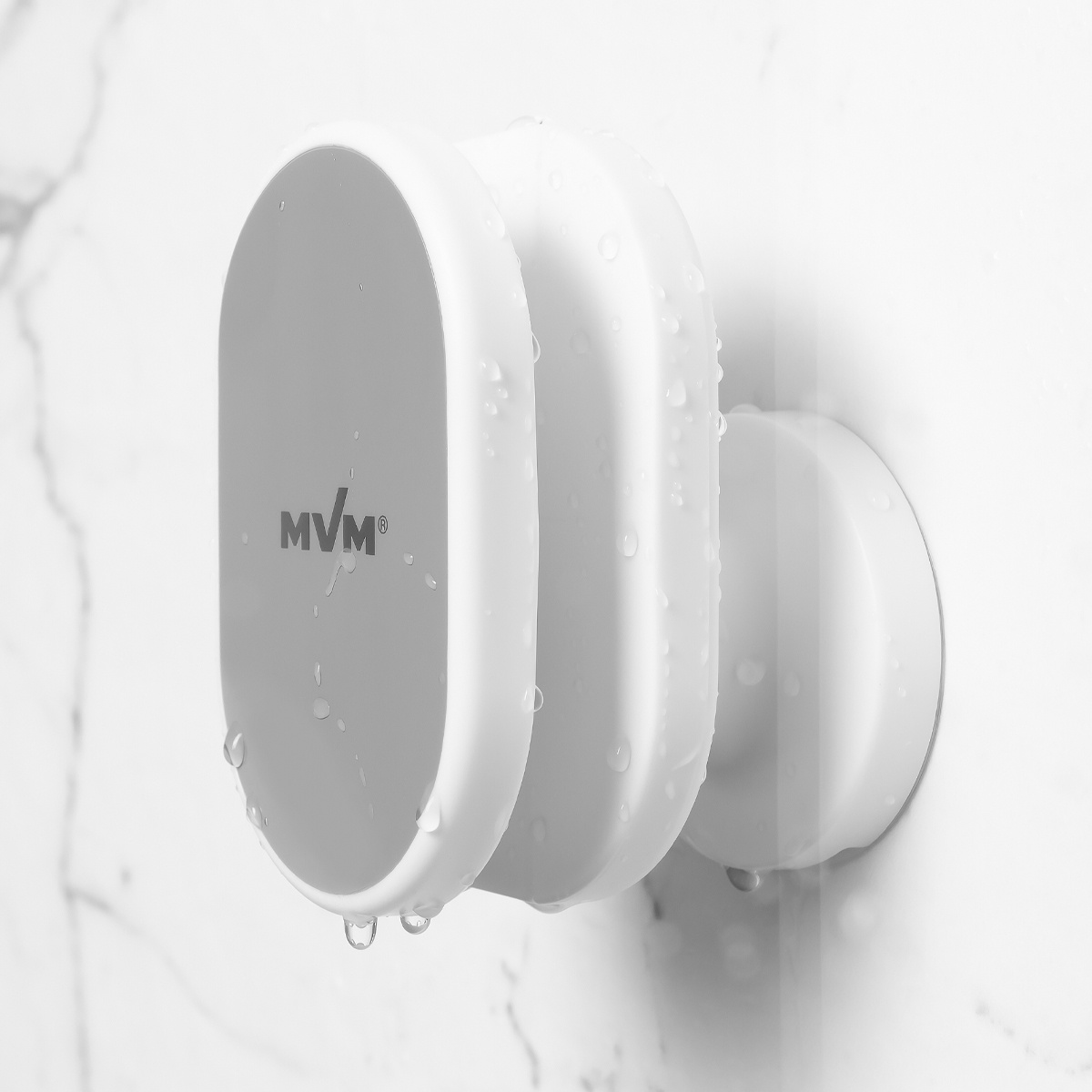 Тримач для ручної душової лійки MVM пластиковий сірий BP-27 white/gray