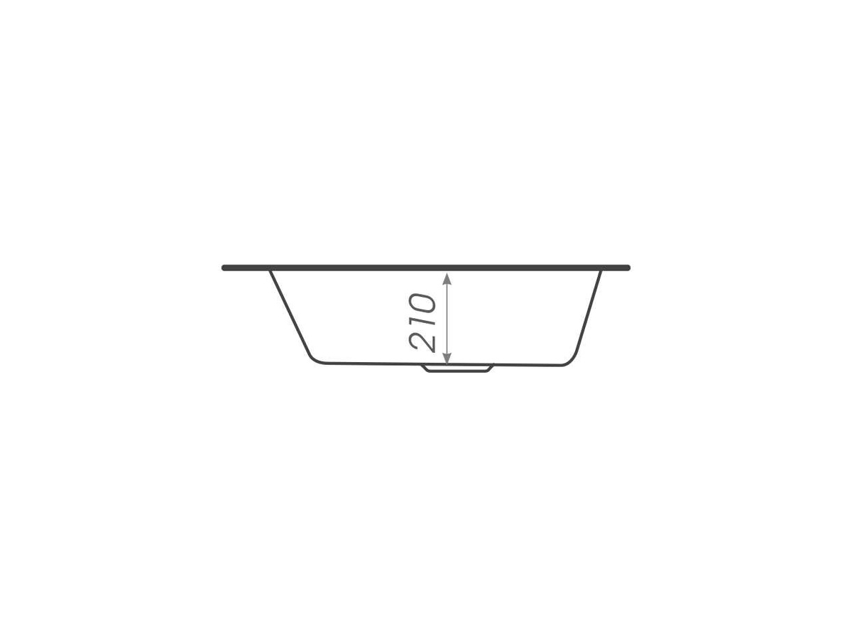 Мийка для кухні гранітна прямокутна PLATINUM 5852 VESTA 580x520x210мм без сифону біла PLS-A25118