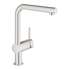 Змішувач для кухні із висувною лійкою GROHE Minta хром латунь 32168DC0