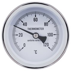 Термометр погружной SANDIPLUS 120°C с задним подключением 1/2" корпус Ø63 мм SD17440MM