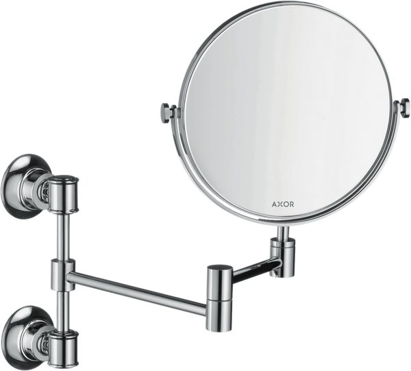 Косметическое зеркало HANSGROHE AXOR Montreux 42090000 круглое подвесное металлическое хром