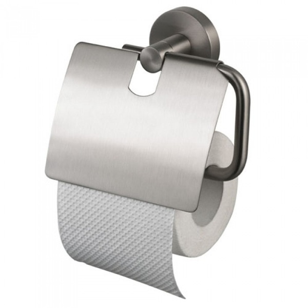 Тримач для туалетного паперу із кришкою HACEKA Kosmos TEC сатин метал 1114280