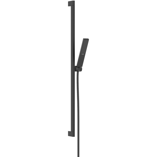 Душевой набор HANSGROHE Pulsify E EcoSmart+ с ручной лейкой, шлангом и стойкой 950мм черный 24381670