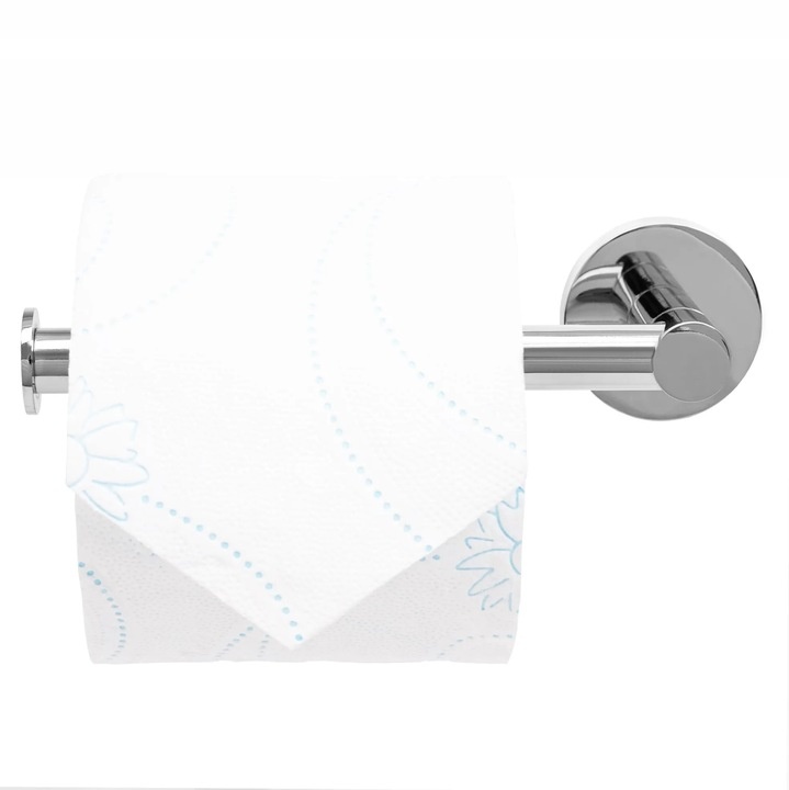 Тримач для туалетного паперу REA Mist 04 округлий металевий хром REA-80024