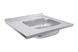Мийка для кухні із нержавіючої сталі квадратна накладна PLATINUM 6060 R САТИН 600x600x160мм матова 0.7мм із сифоном PLS-A406 2 з 4