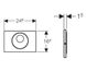 Кнопка зливу для інсталяції сенсорна GEBERIT Sigma 10 металева подвійна матована хром 115.890.SN.5 2 з 6