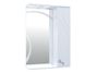 Шкафчик подвесной с зеркалом в ванную AQUARIUS RONDA 60x85x17см c подсветкой с полочкой белый AQ-U1113069826 1 из 3