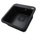 Мийка для кухні гранітна квадратна GLOBUS LUX BARBORA 510x510x190мм без сифону чорна 000007953 3 з 6
