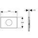 Кнопка зливу для інсталяції сенсорна GEBERIT Sigma10 пластикова подвійна матована хром 115.907.KN.6 2 з 2