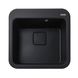 Мийка для кухні гранітна квадратна GLOBUS LUX BARBORA 510x510x190мм без сифону чорна 000007953 1 з 6