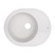 Кухонна мийка гранітна овальна LIDZ WHI-01 500мм x 620мм білий без сифону LIDZWHI01620500200 1 з 4
