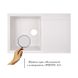 Раковина на кухню керамічна прямокутна GF ITALY WHI-01 495мм x 785мм білий без сифону GFWHI01790495230 7 з 8