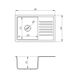 Кухонная мойка гранитная прямоугольная COSH 550мм x 450мм серый с сифоном COSH5546K210 2 из 5