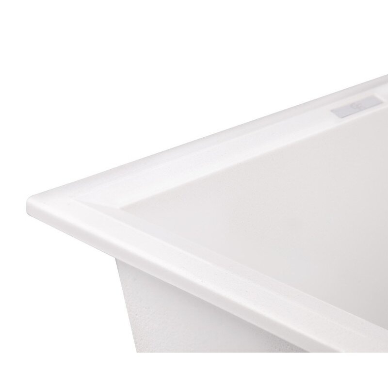 Раковина на кухню керамічна прямокутна GF ITALY WHI-01 495мм x 785мм білий без сифону GFWHI01790495230
