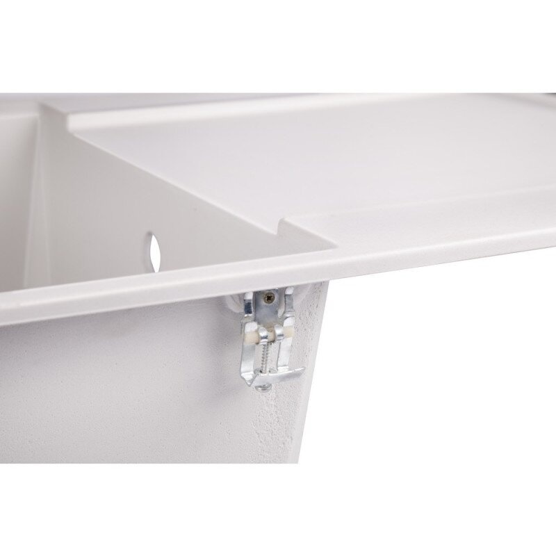 Раковина на кухню керамічна прямокутна GF ITALY WHI-01 495мм x 785мм білий без сифону GFWHI01790495230