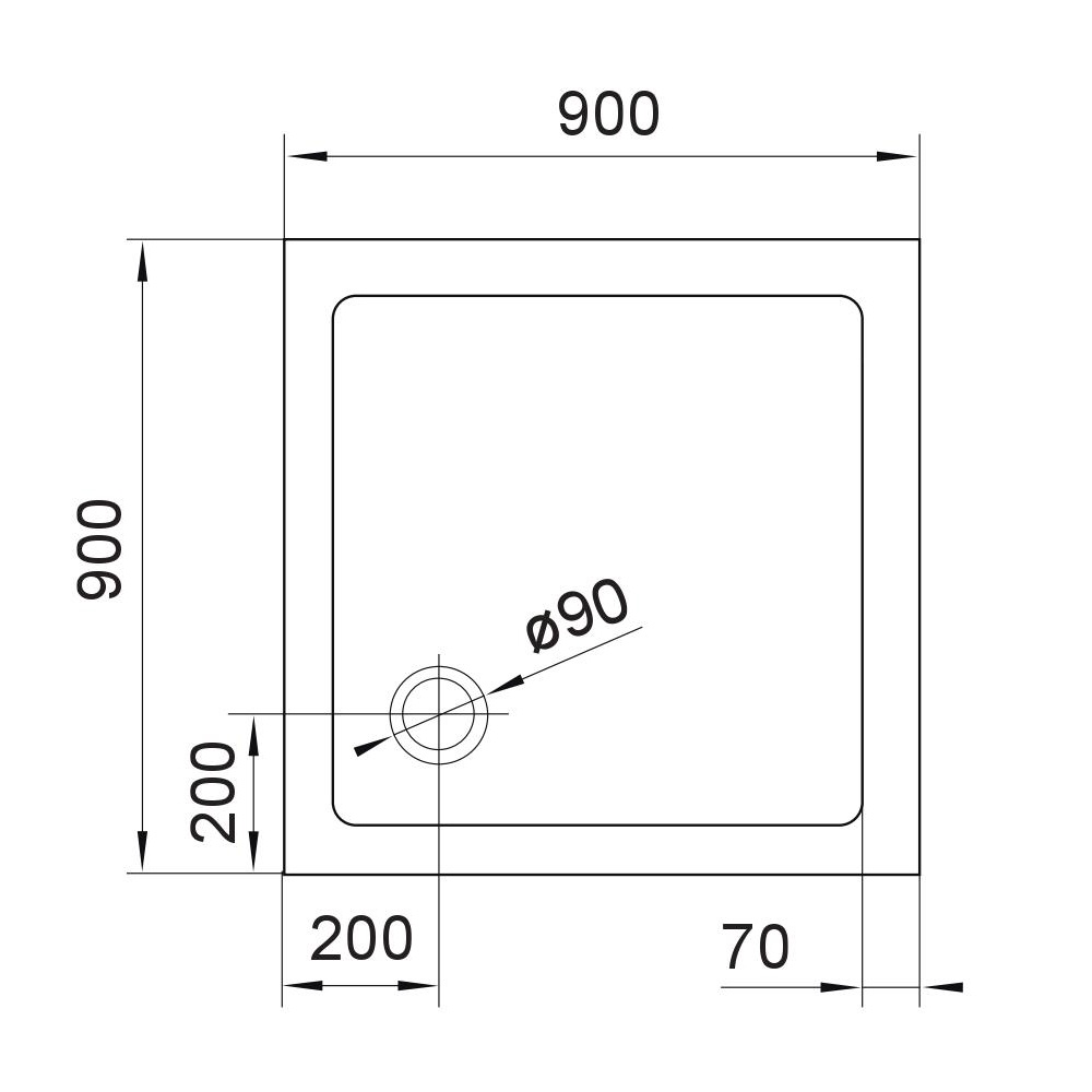 Кабина для душа квадратная угловая c поддоном VOLLE PUERTA 88x88x195см матовое стекло 8мм профиль хром set20210214