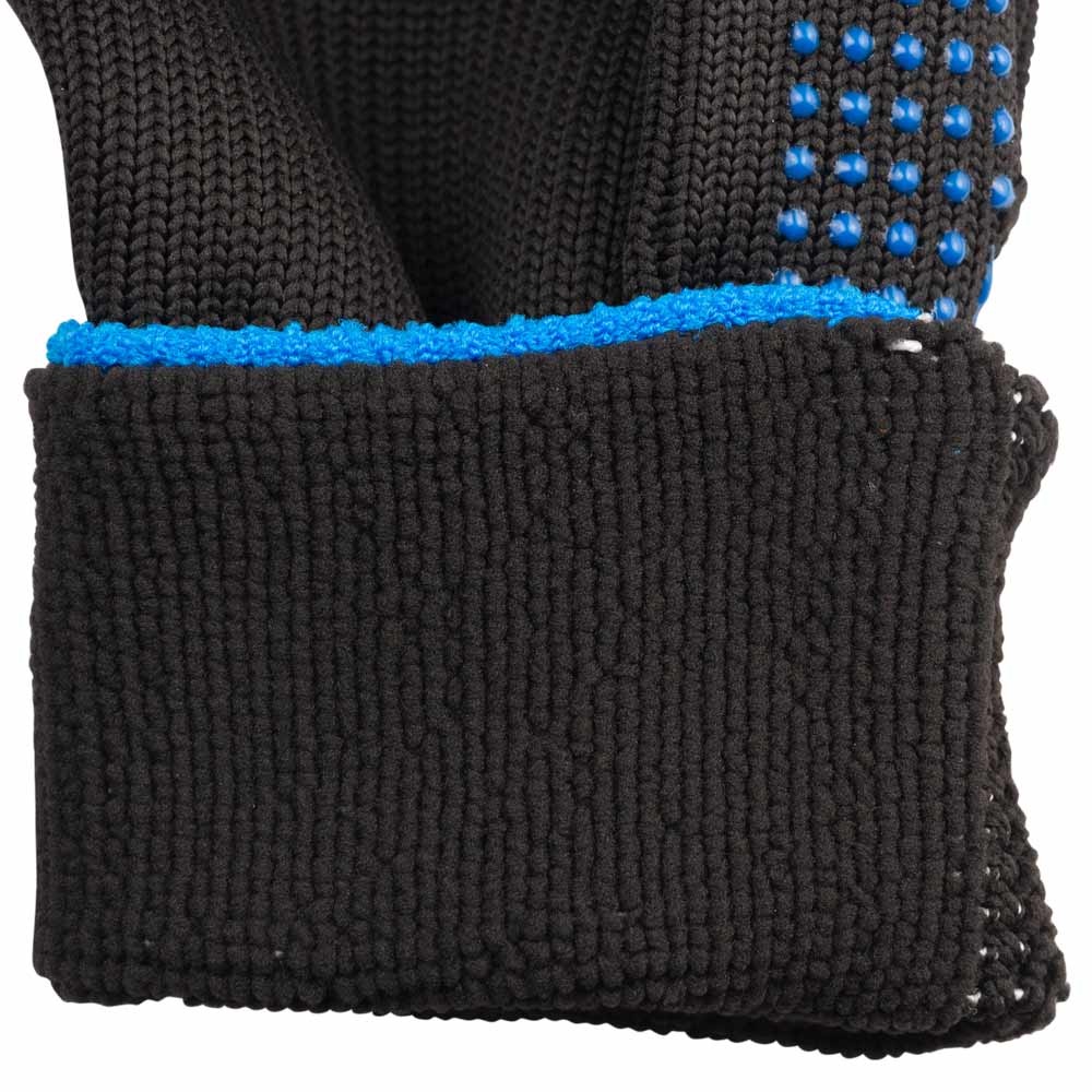 Перчатки трикотажные с точечным ПВХ покрытием утепленные р10 (черные) КРАТНО 12 парам GRAD (9442345)