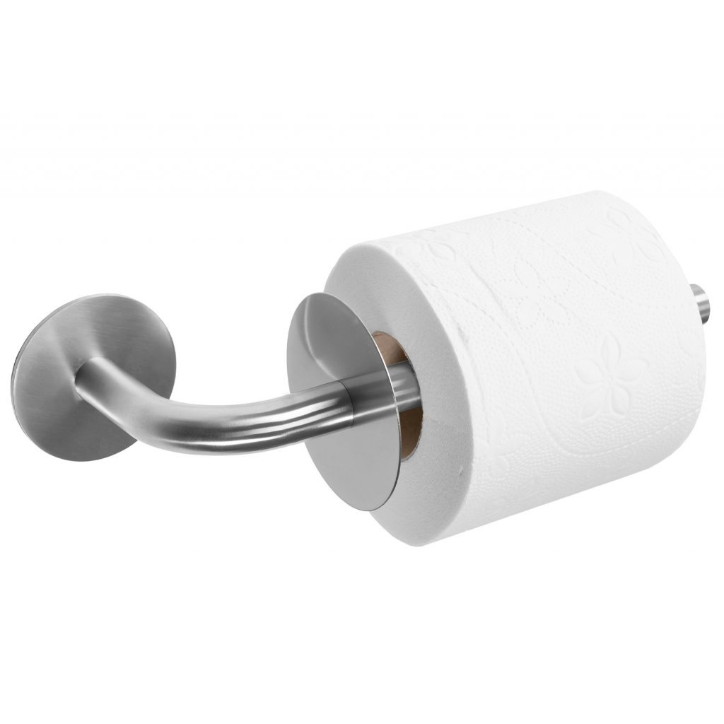 Тримач запасного рулону туалетного паперу REA 322220 округлий металевий сатин REA-77058