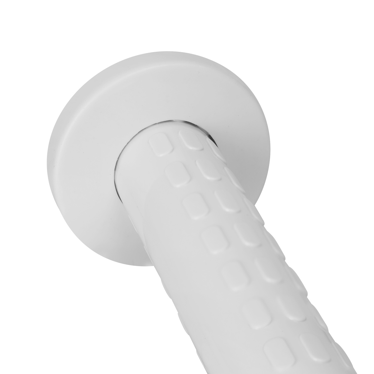 Поручень настенный для ванной Q-TAP Freedom QT2291CZ6002W 195мм изогнутый округлый из нержавеющей стали белый