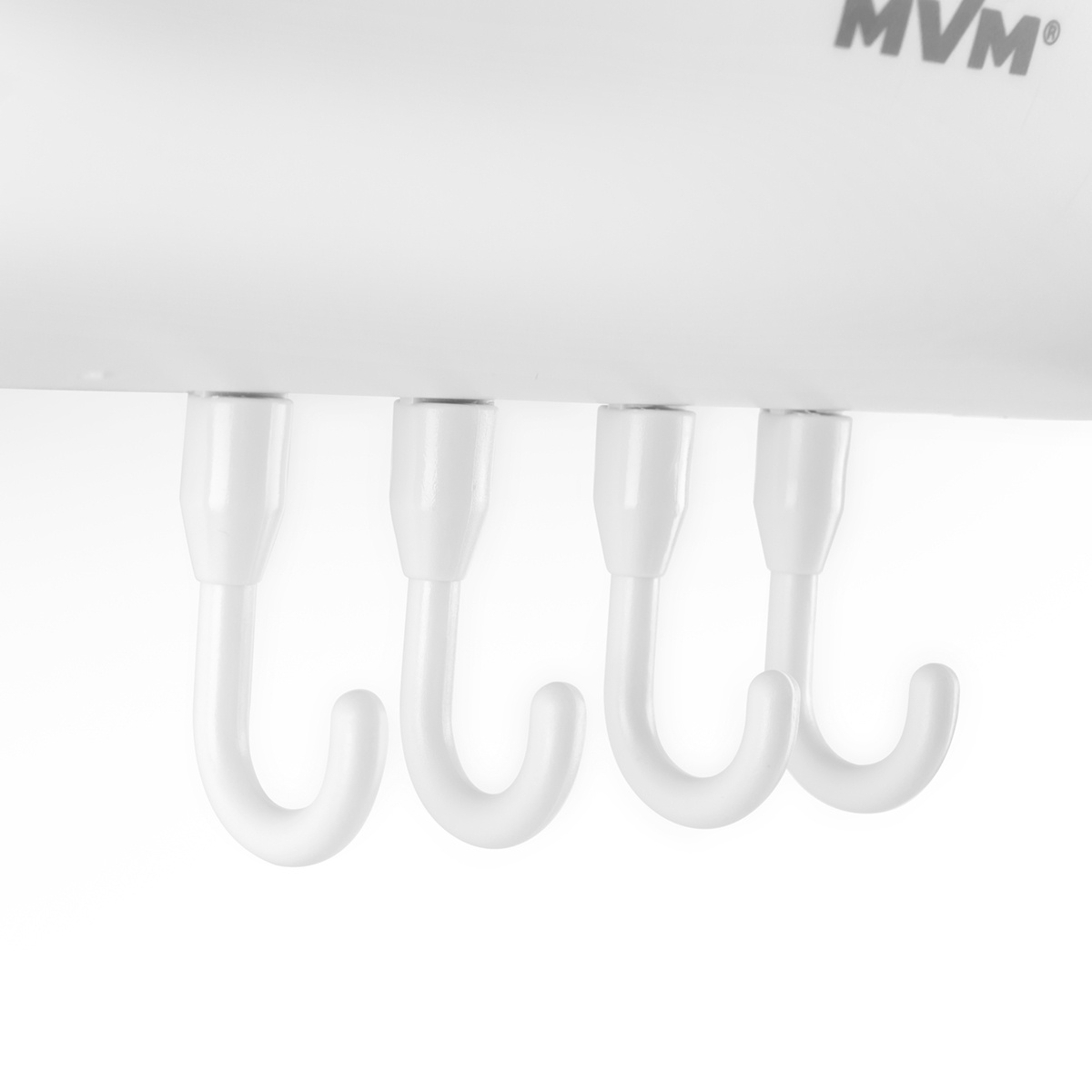 Тримач універсальний у кухню/ванну MVM округлий пластиковий сірий KP-10 white/gray