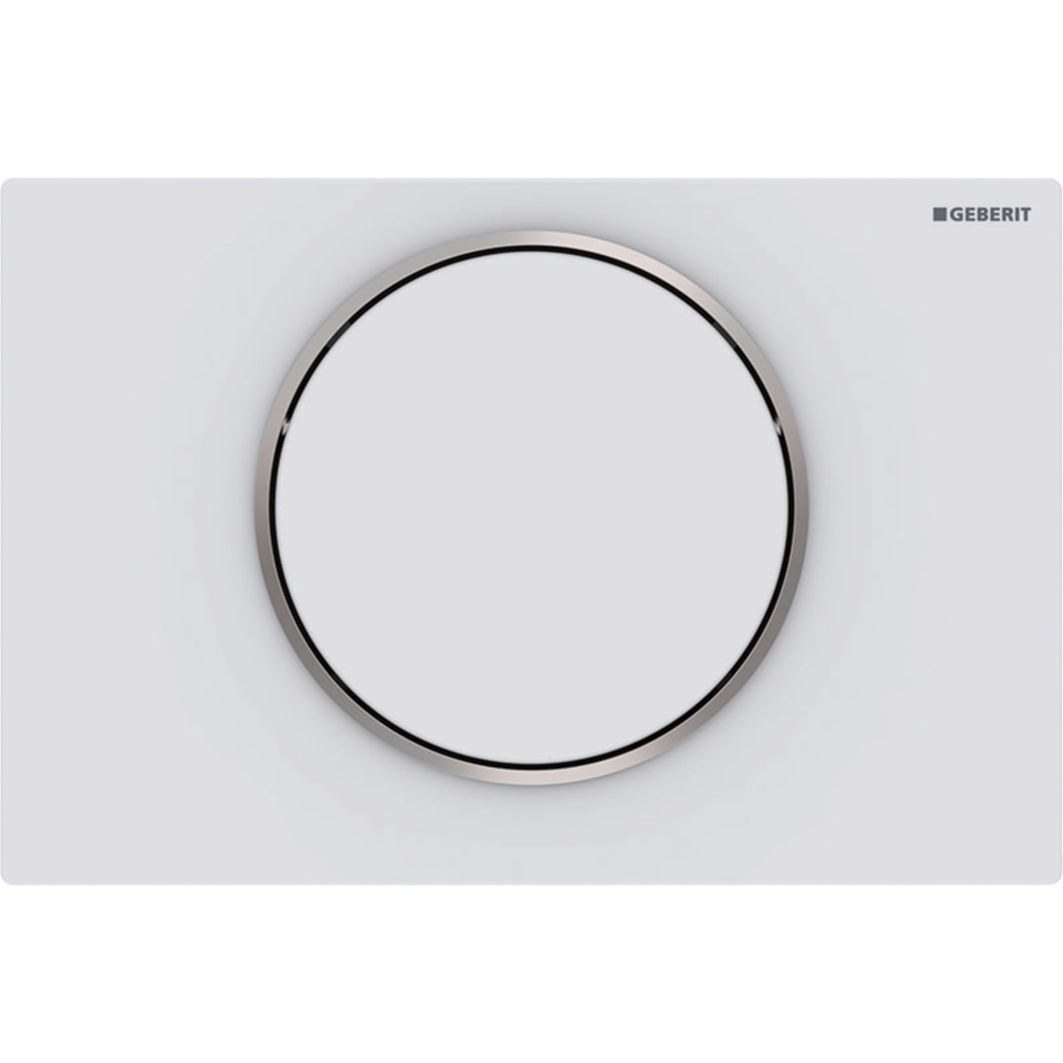 Кнопка слива для инсталляции GEBERIT Sigma10 нержавеющая сталь одинарная матовая белая 115.758.JT.5