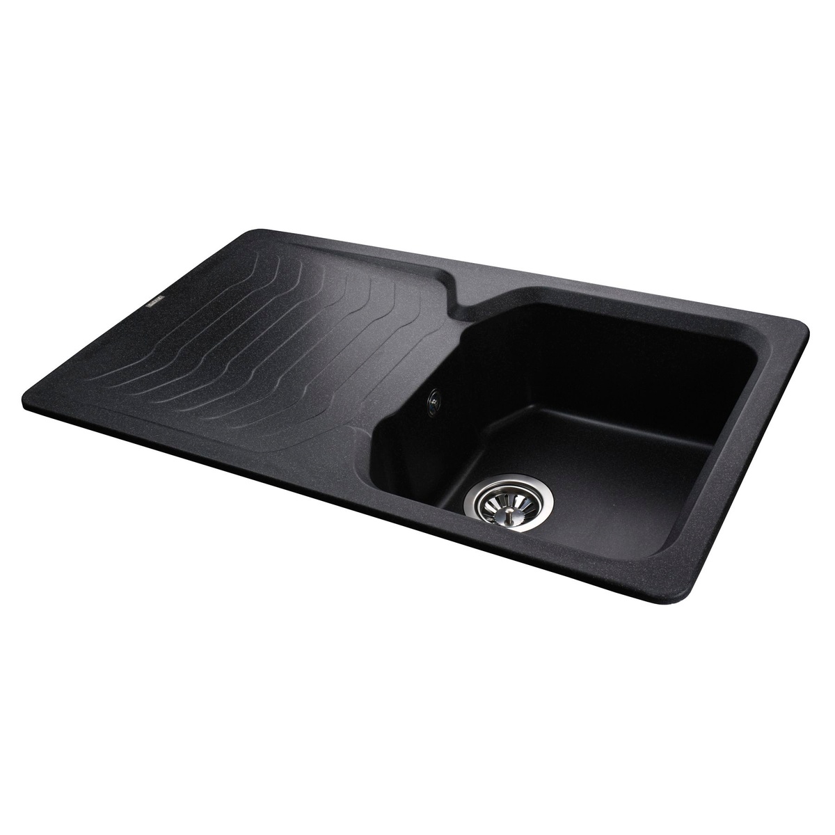 Кухонна мийка композитна прямокутна GLOBUS LUX BOREN 500мм x 860мм чорний без сифону 000008583