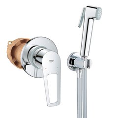 Змішувач прихованого монтажу для гігієнічного душу GROHE QuickFix BauLoop UA202406QF хром латунь 105мм CV030609