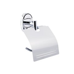 Держатель туалетной бумаги с крышкой LIDZ 114 хром металл LIDZCRM1140301