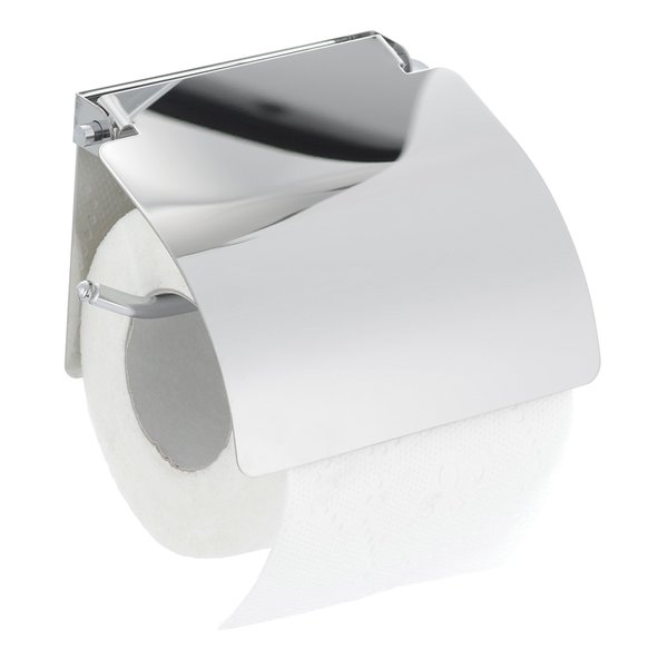 Держатель туалетной бумаги с крышкой ZERIX LR504 хром металл ZX2705