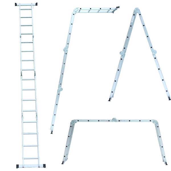Лестницы многоцелевые FLORA 4×4 (алюминиевые) (5031324)