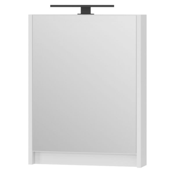 Шкафчик подвесной с зеркалом в ванную DEVIT Small 50x65x11.4см c подсветкой белый 065050W