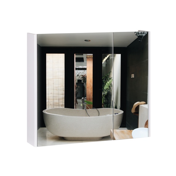 Шкафчик с зеркалом в ванную Q-TAP Scorpio 70x60x14.5см белый QT1477ZP751W