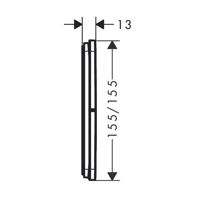 Переключатель потока HANSGROHE ShowerSelect Comfort Q скрытого монтажа латунный графит 15587340