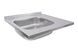 Мийка для кухні із нержавіючої сталі квадратна накладна PLATINUM 6060 L САТИН 600x600x160мм матова 0.7мм із сифоном PLS-A402 2 з 5