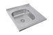 Мийка для кухні із нержавіючої сталі квадратна накладна PLATINUM 6060 L САТИН 600x600x160мм матова 0.7мм із сифоном PLS-A402 3 з 5