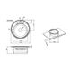 Кухонна мийка сталева кругла LIDZ 490мм x 490мм глянцева 0.6мм із сифоном LIDZ490A06POL 2 з 2