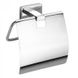 Тримач для туалетного паперу із кришкою BEMETA Niki прямокутний металевий хром 153112012 1 з 2