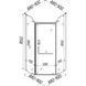 Кабина для душа BRAVO пятиугольная без поддона Raba N90FS 90x90x185см матовый витраж 6 мм профиль сатин 000028404 6 из 8